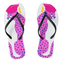 Pink Graduation Leopard Pair of Flip Flops