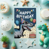 Fun Dinosaur Birthday Card