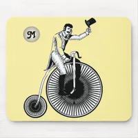 Model T Penny Farthing Classic Monogram Mouse Pad