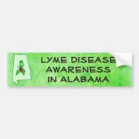 Lyme Disease in Alabama Bumper Sticker