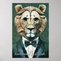 Aristocrat Lion Poster