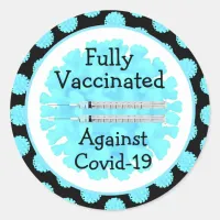 Fully Vaccinated against Covid-19  Classic Round Sticker