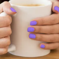 Geometric Pattern Purple Minx Nail Art