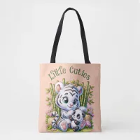 Little Cuties Panda & Tiger | Tote Bag