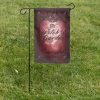 Personalized Witch's Garden House Flag