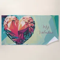 My Valentine Beach Towel