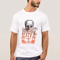 Rock 'N' Roll Grandpa Black and Orange Music Band T-Shirt