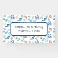 Personalized Beach Themed Birthday Banner