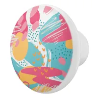 Colorful Abstract Ceramic Knob