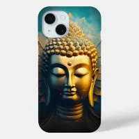 Peaceful Buddha Face Gold Art Antique Poster Case-Mate iPhone Case