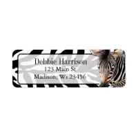 Personalized Zebra Stripes Return Address Labels