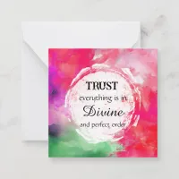 *~ Inspirational Kindness TRUST  AP62  Note Card