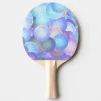 Disco balls in pastel rainbow colors - 3D optics   Ping Pong Paddle