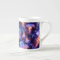 Colorful Under the Sea Jellyfish | Bone China Mug