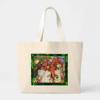 Merry Elves Wrapping Present Bag