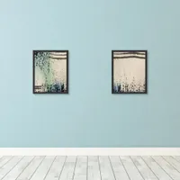 Set of 2 Abstract Coastal Decor Art Prints