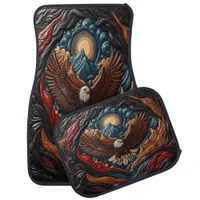 Majestic Eagle Scenic Art Car Floor Mat