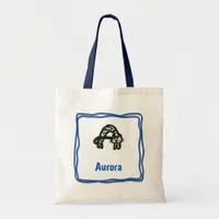 Tote Bag - Cat Letter A with Name in Frame