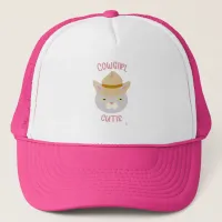 Cute Cowboy Hat Country Cat Fun Motto