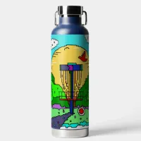 Disc Golf Pixel Art Water Bottle