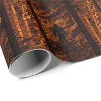 Bigfoot in the Woods  Christmas Wrapping Paper