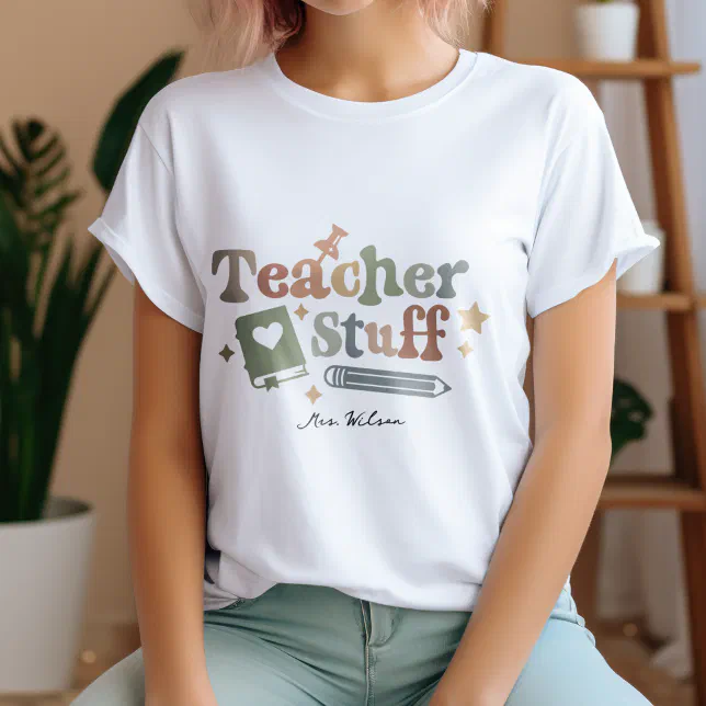 Rainbow Teacher Stuff Teacher Appreciate Gift T-Shirt