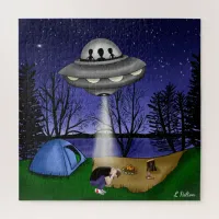 UFO Extraterrestrial Abduction Alien Jigsaw Puzzle