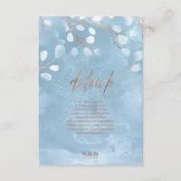 Watercolor Snowdrops Details Dusty Blue ID726 Enclosure Card