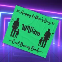 Cool Bonus Dad Happy Father's Day | Fleece Blanket