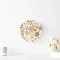 Bakery Bliss: Artisan Bread & Barley, Beige Round Clock