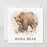 *~* Photo MAMA BEAR  Ap72 Flat Mother's Day Card