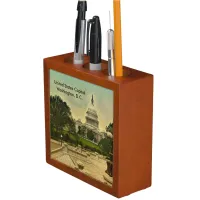 Two Vintage United States Capitol Images 1871-1898 Pencil/Pen Holder