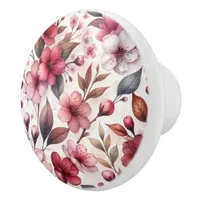 Cherry Blossom Ceramic Knob