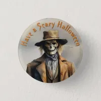 Halloween Theme - Scary Smiling Straw Scarecrow