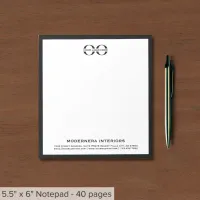 Minimalist Design Notepad with Custom Logo