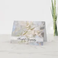 White Floral Sympathy Card