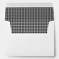 Modern Small Black Dots Pattern Envelope