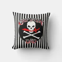 Captain Dad Throw Pillow