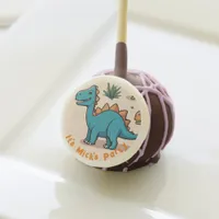 Custom Dino-Themed , Whimsical Blue Dinosaur Cake Pops