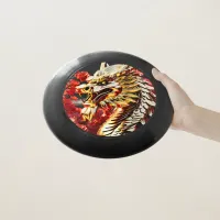 Fire breathing dragon gold head Wham-O frisbee