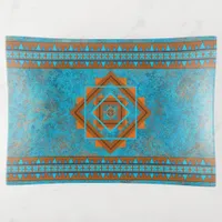 Southwest Mountain Peaks Turquoise Geometric