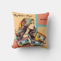 Little Hippie Throw Pillow