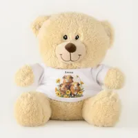 Cute Pretty Custom Name Adorable Guinea Pigs Teddy Bear