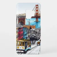 San Francisco, California Comic Book Style Art Case-Mate Samsung Galaxy S9 Case