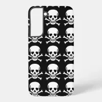 Skull and Crossbones Halloween Samsung Galaxy S22+ Case