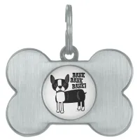 Boston Accent Terrier Pet Name Tag