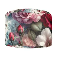 Timeless Rose Floral Charm Pouf