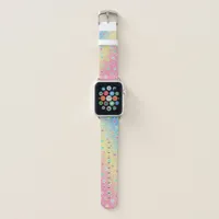 Cute stars with faces in pastel colors    apple watch band