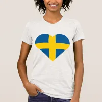 Sweden in My Heart: Swedish Flag T-Shirt