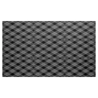 Gingham Checkered Black and Gray Pattern Fabric